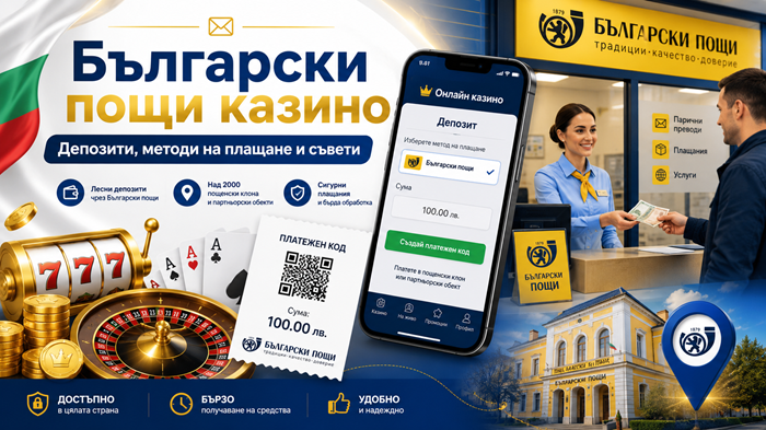 български пощи казино депозит
